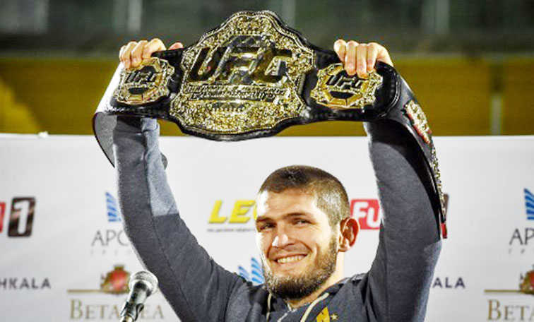 Petarung asal Dagestan, Rusia Khabib Nurmagomedov